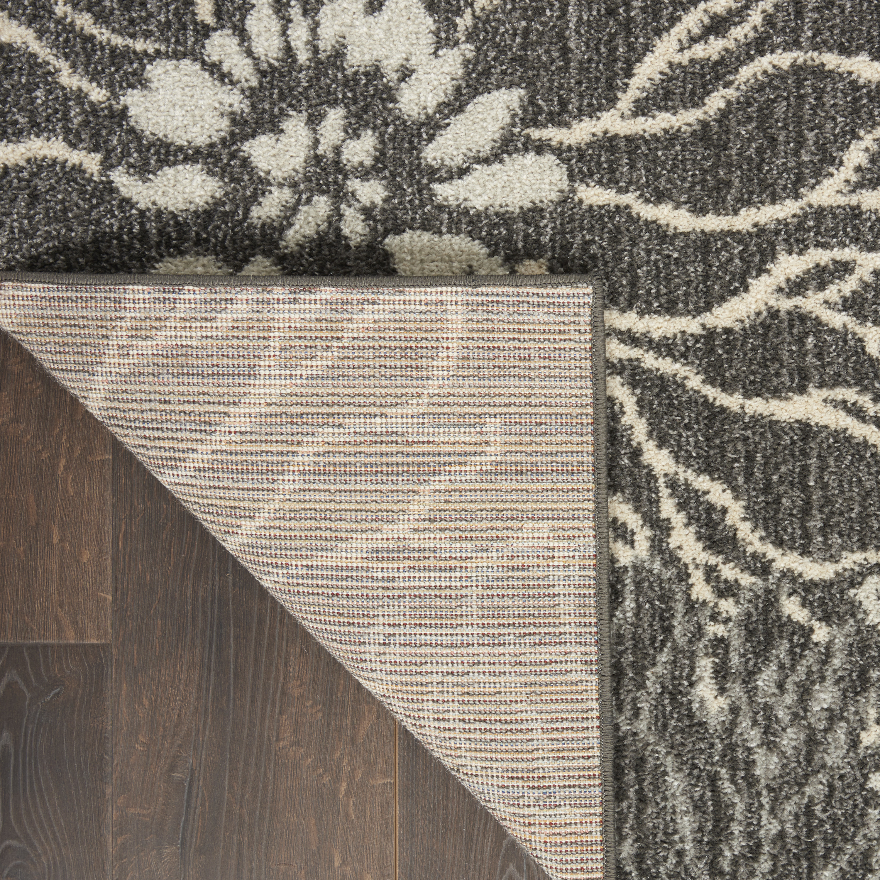 Nourison Passion 3'9" x 5'9" Charcoal Blue Contemporary Indoor Rug