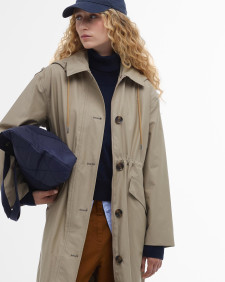 Fearne Waterproof Trench Coat Light Trench/Sky Dress Tartan