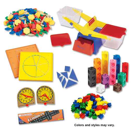 Saxon Math Manipulative Kit K (Plastic Pattern Block Upgrade, NO Optional Items)