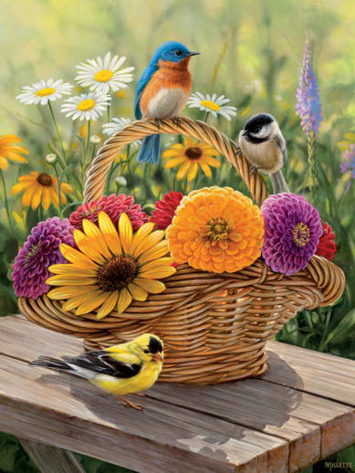 Cobble Hill Summer Bouquet Puzzle (Easy Handling 275 Piece Puzzle)