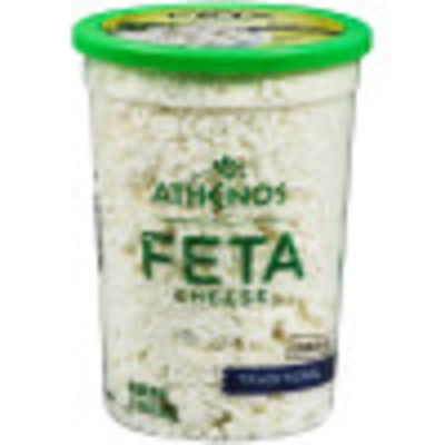 feta athenos cheese traditional crumbled tub oz