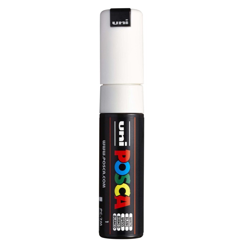 PC-7M Paint Markers, Broad Bullet Tip (4.5-5.5 mm), White