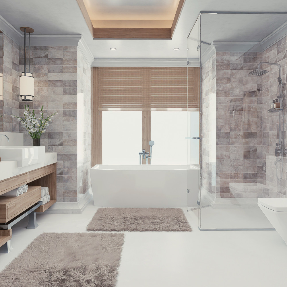 Myst Sandstorm 4 in. x 8 in. Ceramic Wall Tile