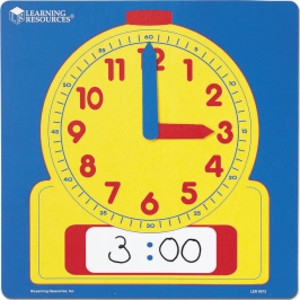 Reloj de demostración de escritura y borrado