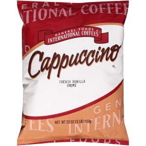 GENERAL FOODS INTERNATIONAL CAFÉ French Vanilla Crème Cappuccino Powder, 2 lb. (Pack of 6) image