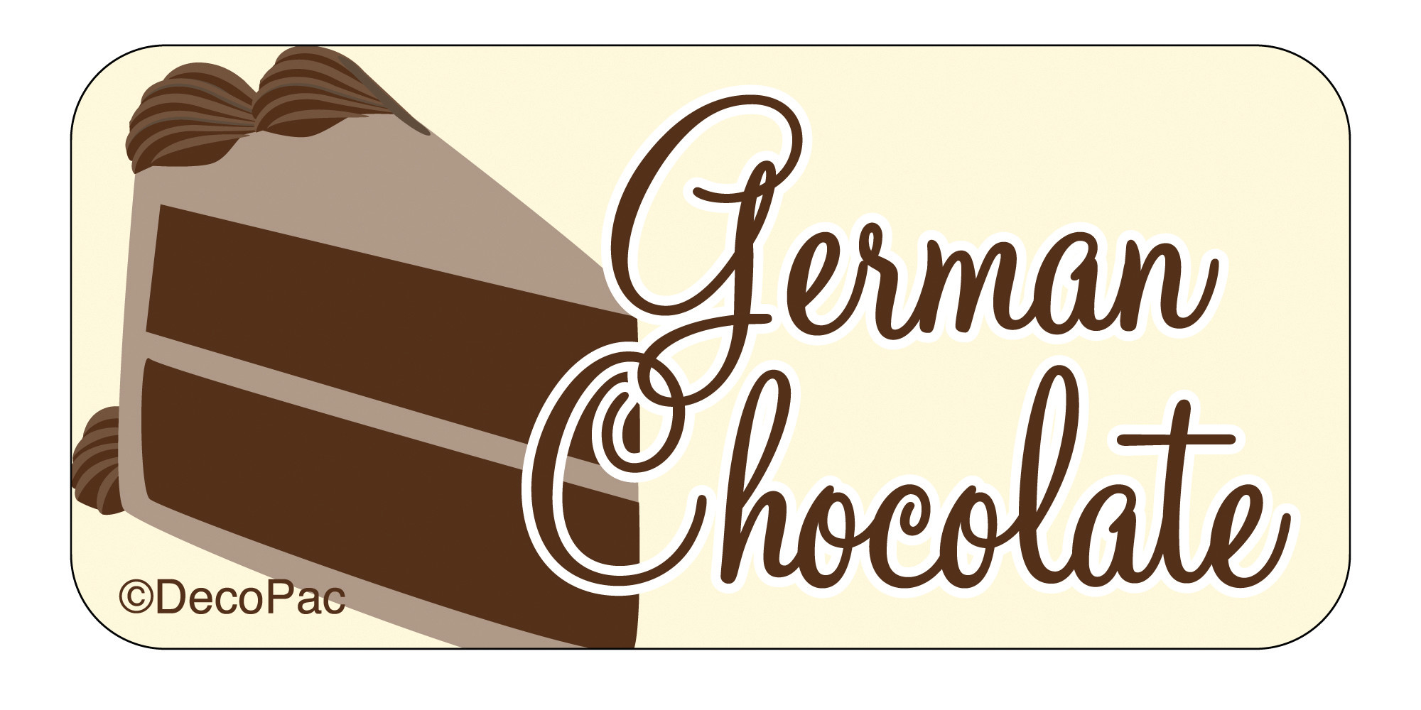 German Chocolate Label | DecoPac