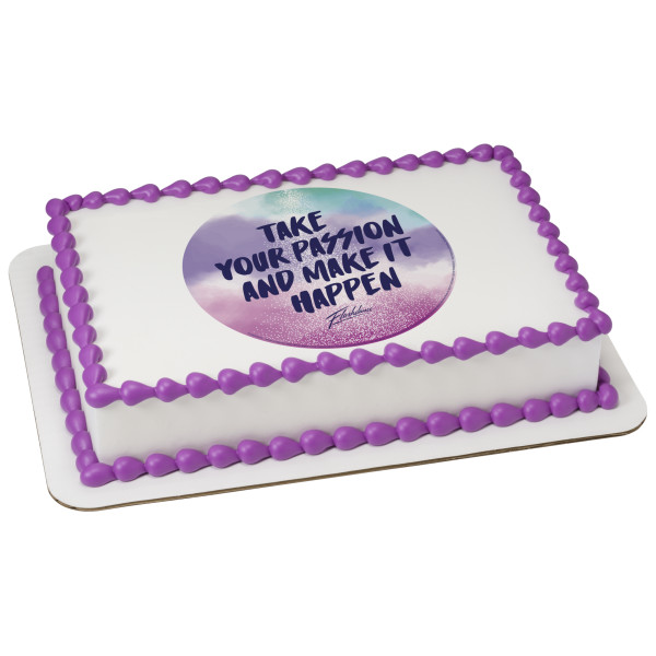 Flashdance Take your Passion and Make it Happen PhotoCake® Edible Image®