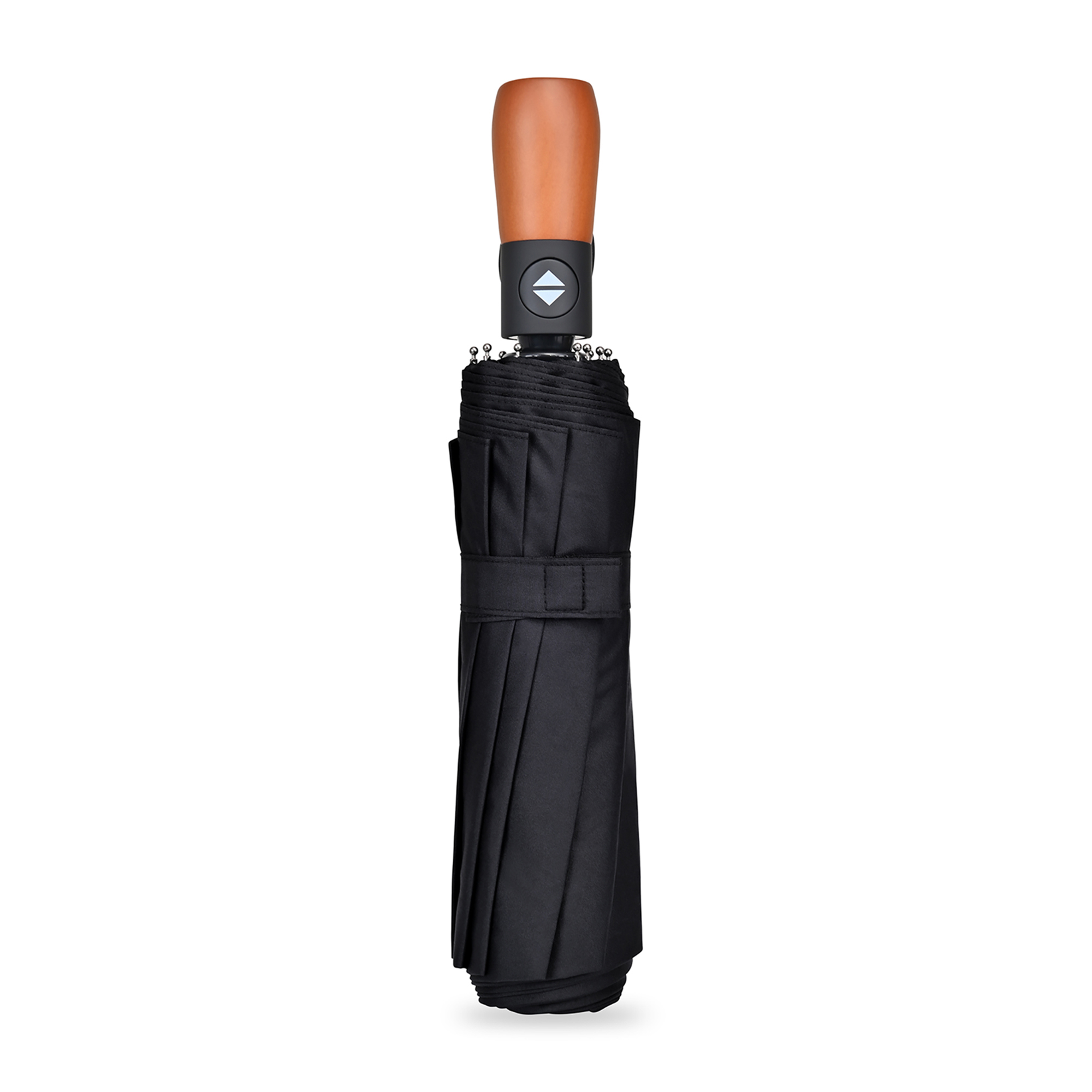 Elements 46" Recycled Auto Open & Close Executive Folding Umbrella-Elements