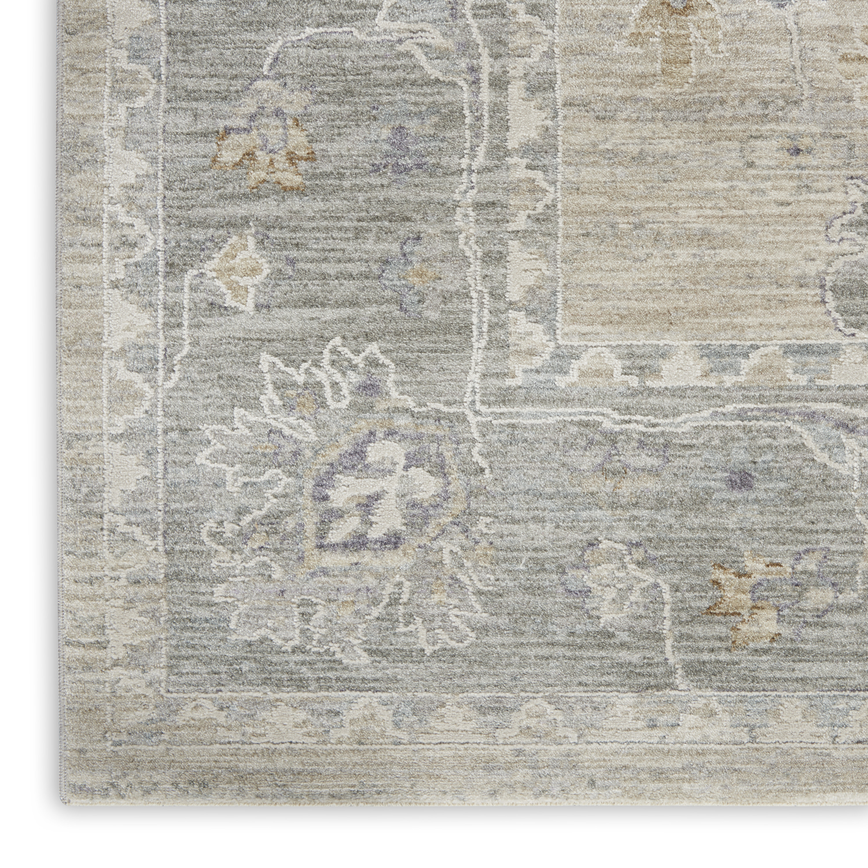 Nourison Infinite 2'3" x 10'2" Light Grey Vintage Indoor Rug