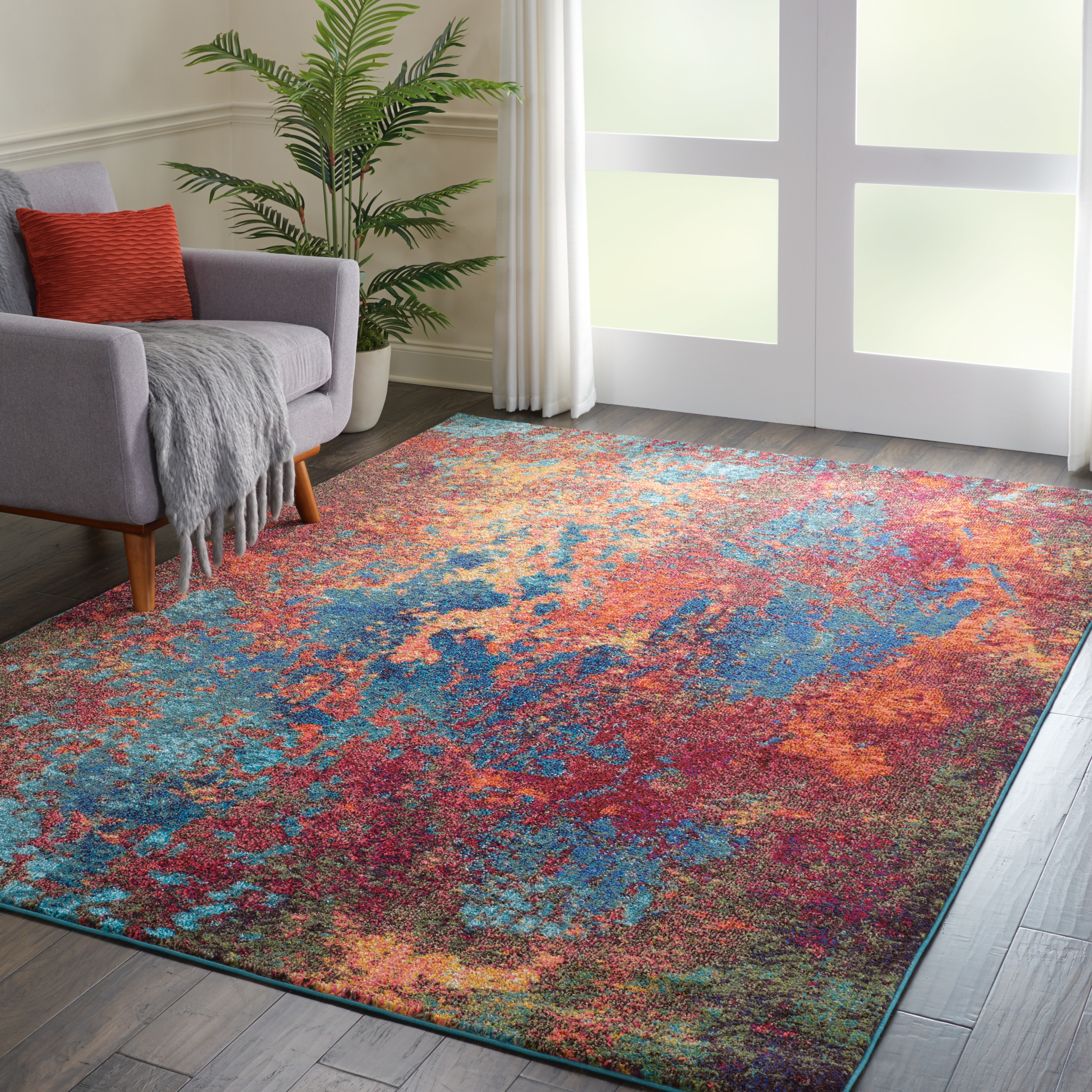 Nourison Celestial 7'10" x 10'6" Atlantic Modern Indoor Rug
