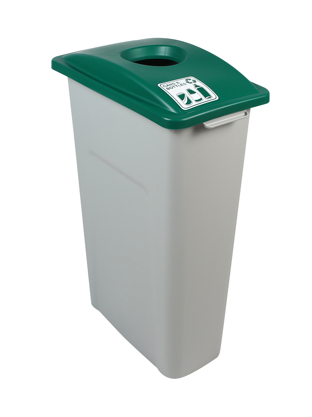 WASTE WATCHER – Single – Kit – Cans & Bottles – Circle – Grey-Green