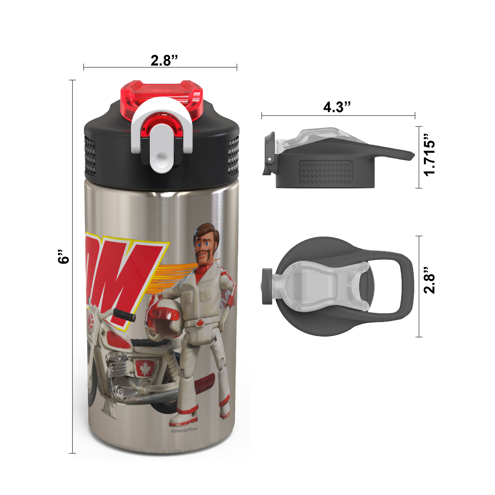 Toy Story 5 15.5 ounce Water Bottle, Duke Caboom slideshow image 6 Toy Story 5 15.5 ounce Water Bottle, Duke Caboom slideshow image 6