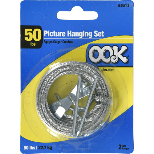 OOK Zinc Picture Hanging Set Kit 50lb