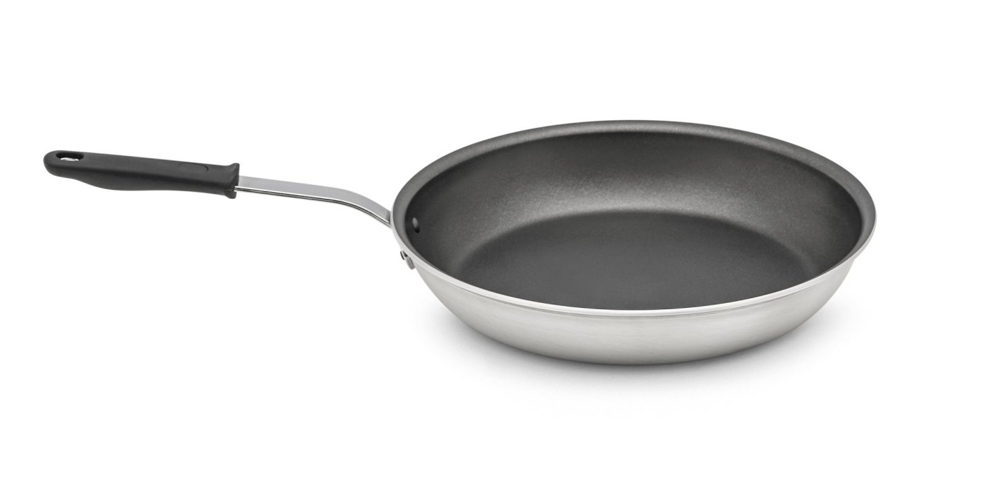 12-inch Wear-Ever® aluminum fry pan with CeramiGuard® II nonstick coating and silicone handle