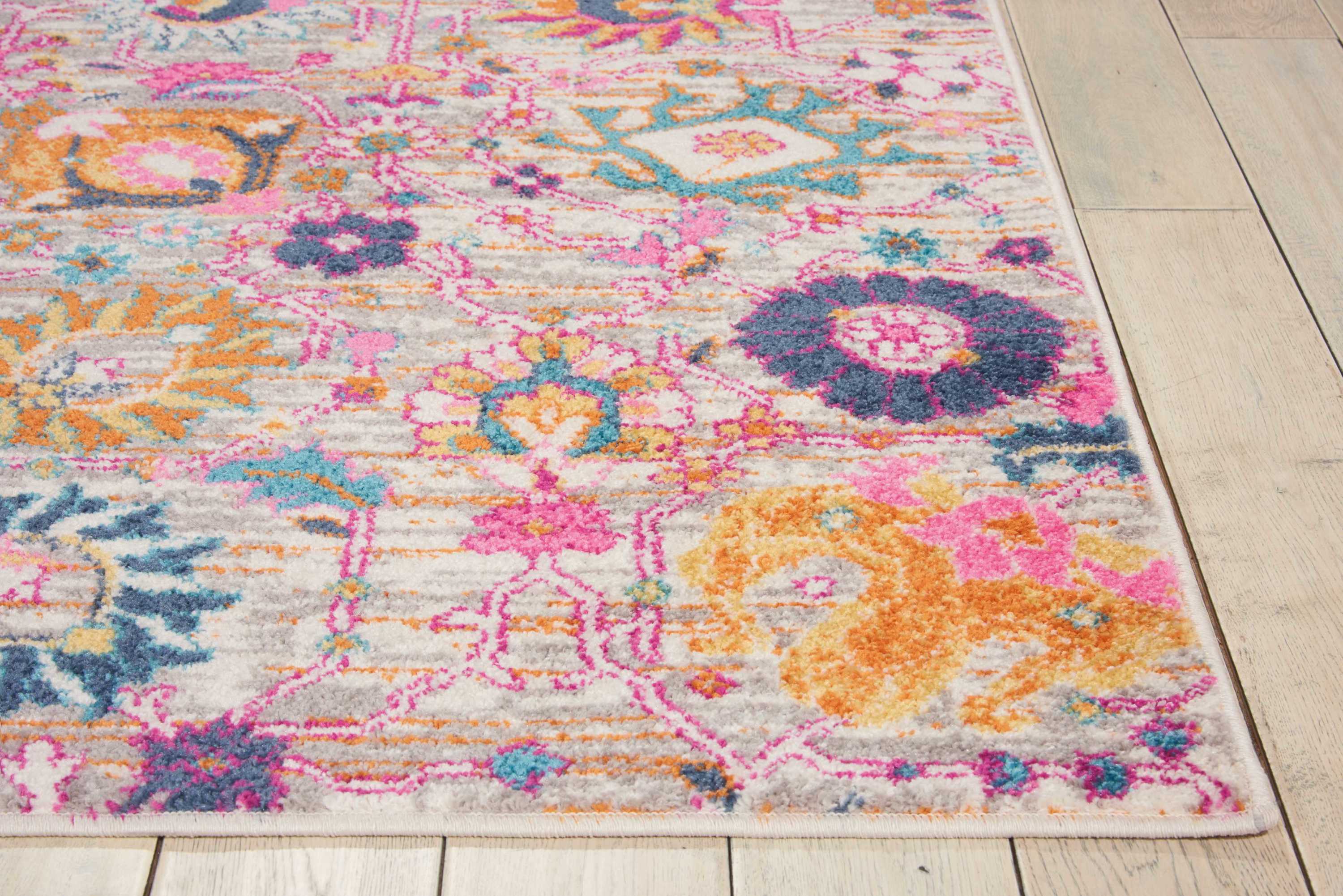 Nourison Passion 3'9" x 5'9" Silver Bohemian Indoor Rug