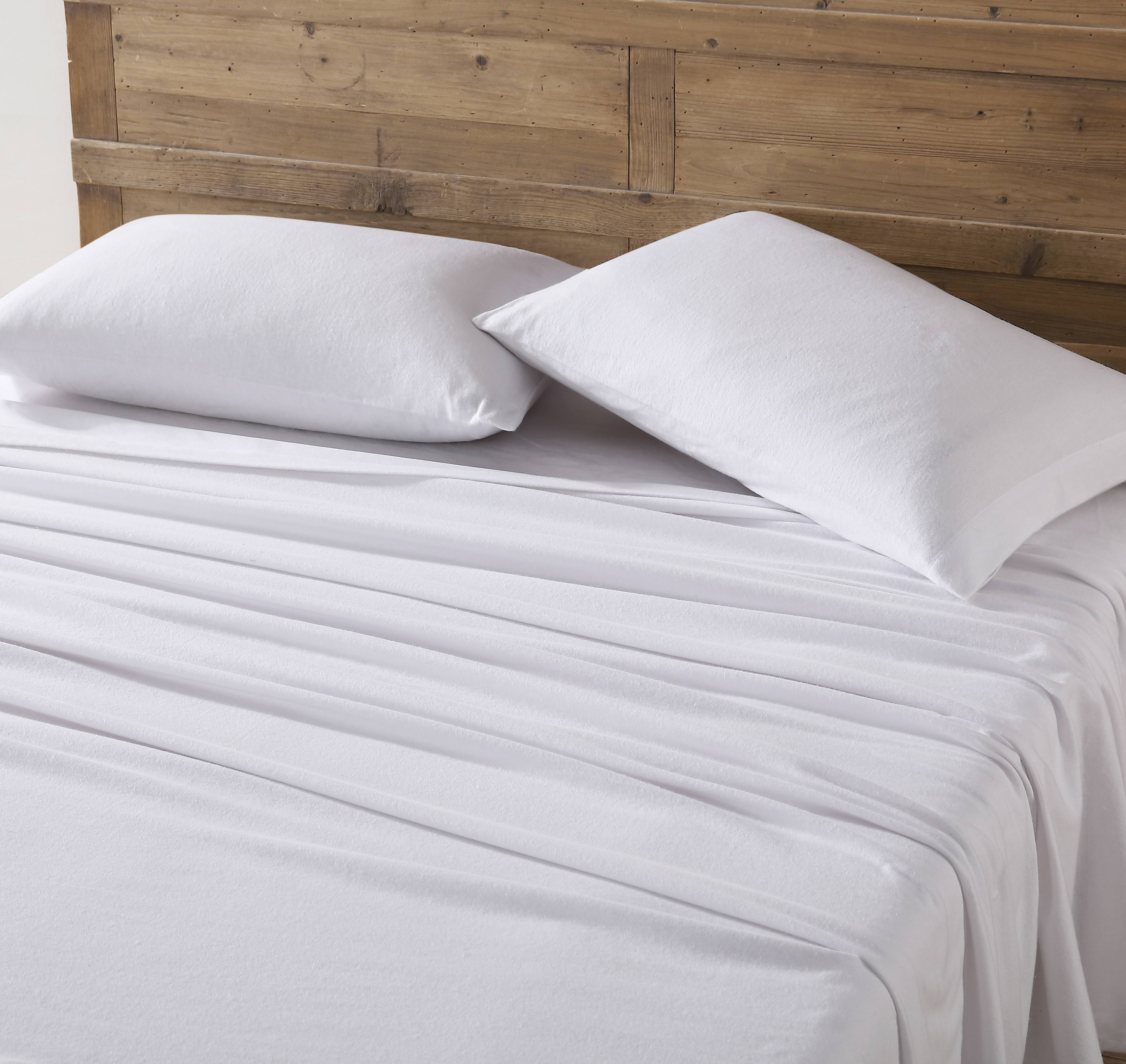 Eddie Bauer Cotton Flannel Sheet Sets (Solid-White) - Picture 17 of 27
