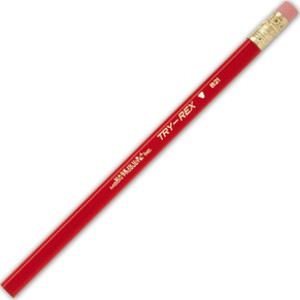 Try Rex&reg; Pencil, Jumbo With Eraser, Pack of 12