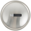 12 ¾-inch Wear-Ever® domed aluminum cover with satin finish and dipped handle