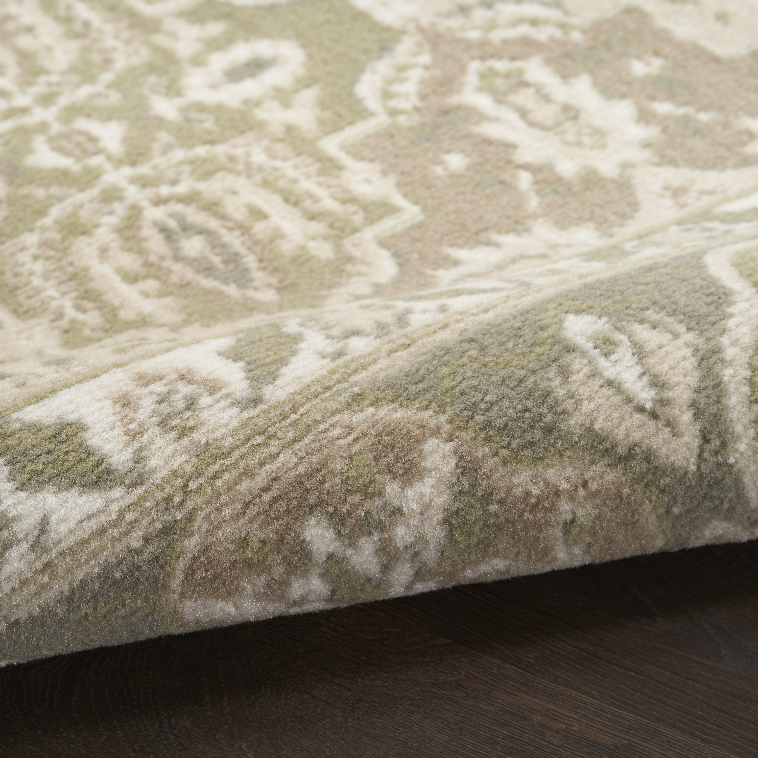 Nourison Grafix 2' x 6' Green Vintage Indoor Rug