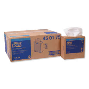 Tork, W24, Heavy-Duty, 1 ply, 9.25"x16.25", Paper, Industrial Wipers, White