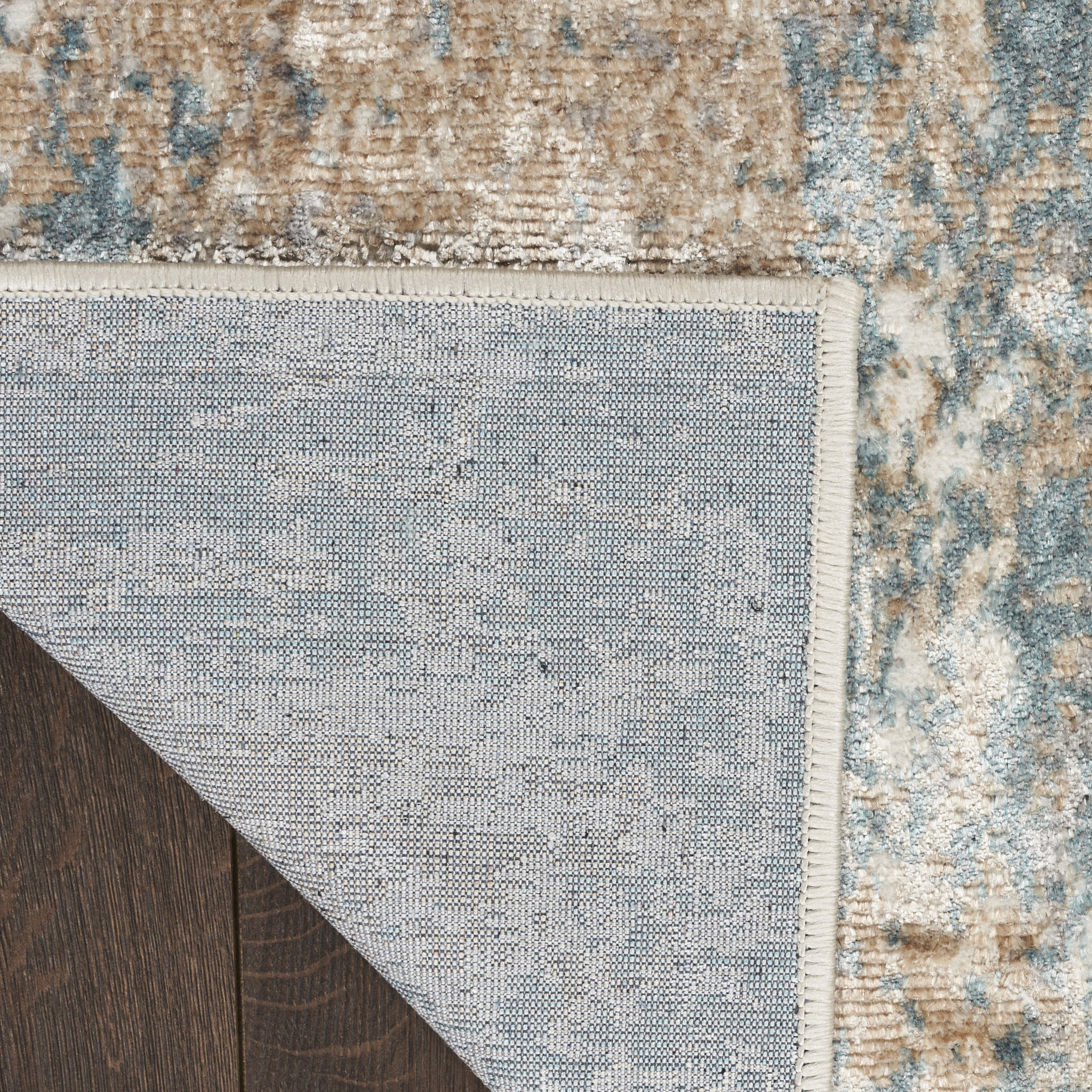 Nourison Glitz 3'11" x 5'11" Taupe Multicolor Modern Indoor Rug