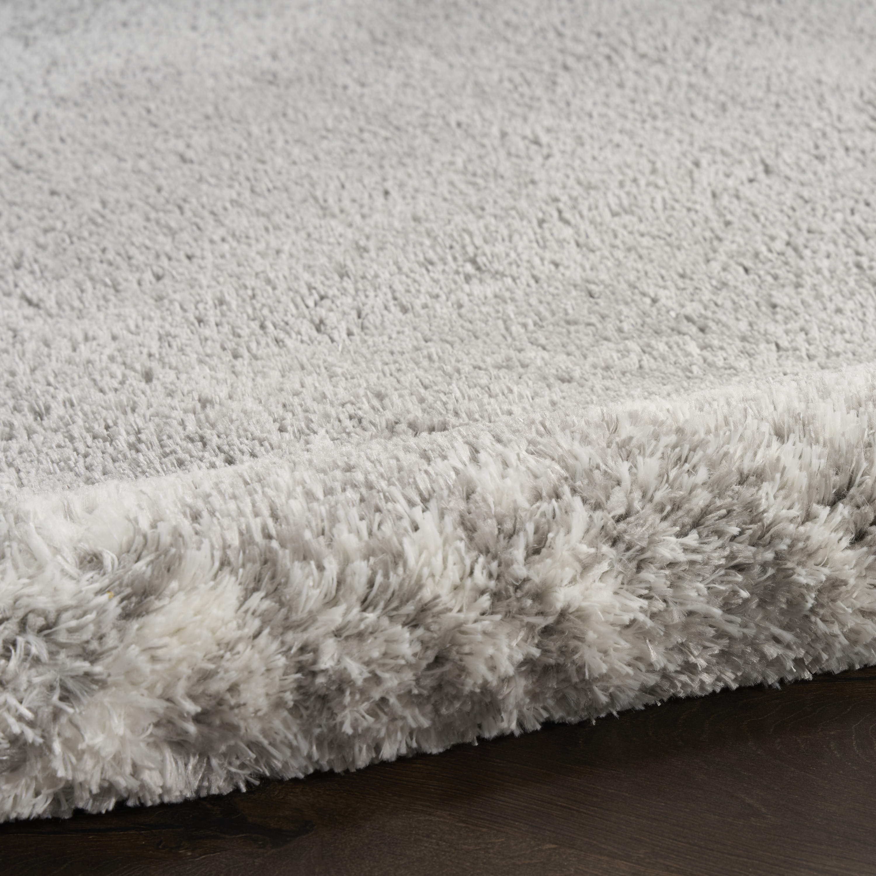 Nourison Pacific Shag 7'10" x 9'10" Grey Shag Indoor Rug