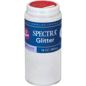 Arts & Crafts Glitter, Clear, 16 oz., 1 Jar