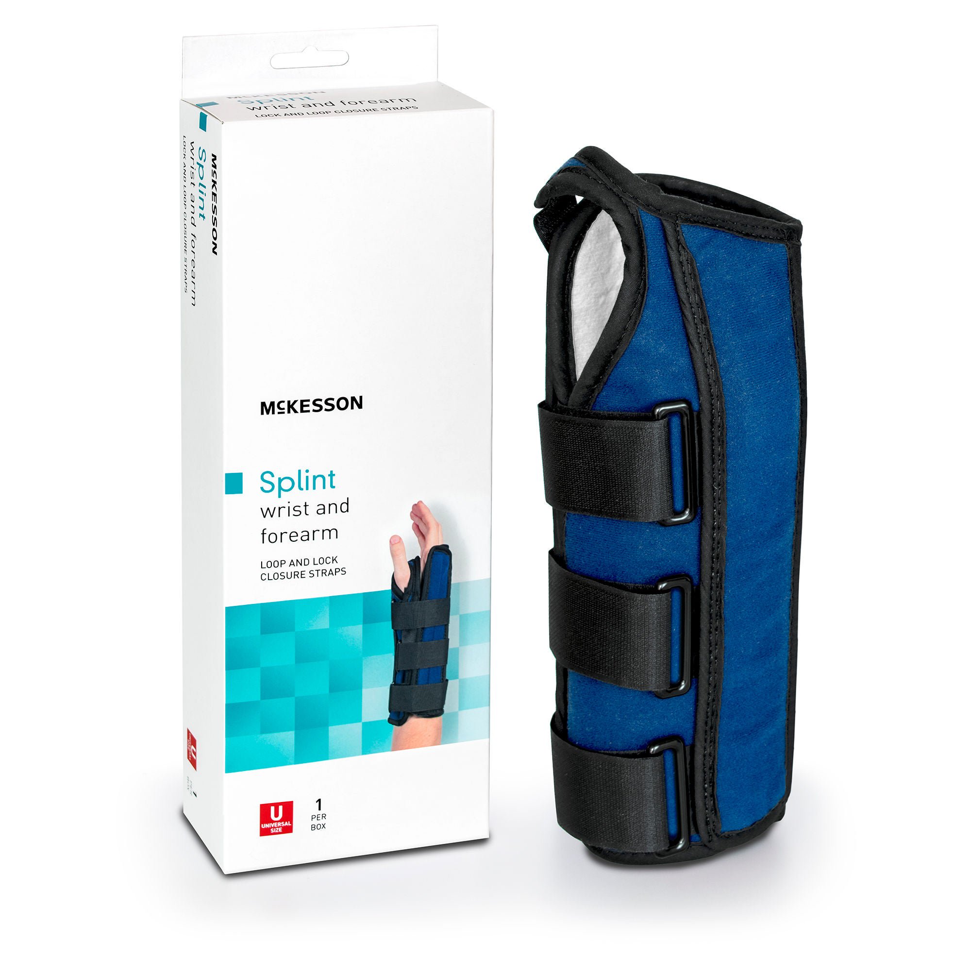 McKesson Left Wrist / Forearm Splint, One Size Fits Most