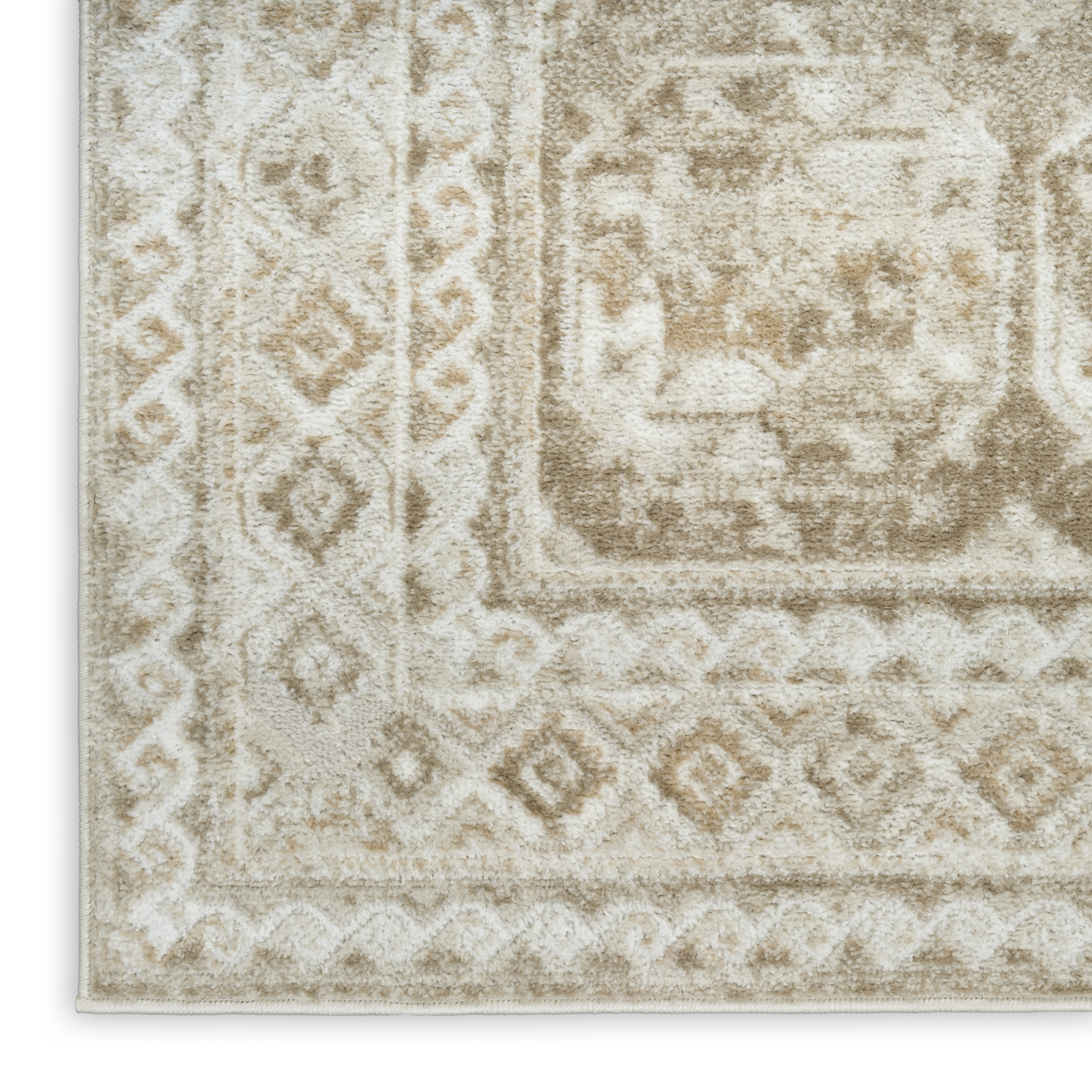 Nourison Dekor 2' x 4' Ivory Taupe Vintage Indoor Rug