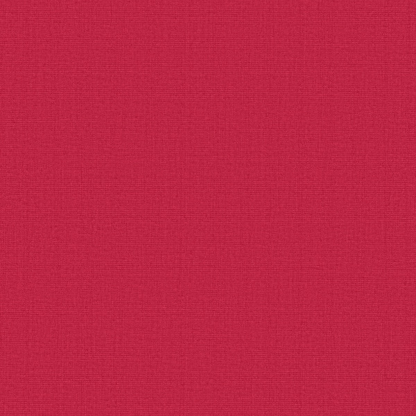 Solid crimson fabric panel  rests flat  in a close-up frame (context), showing fine woven texture and a regular tiny-dot pattern across its surface.