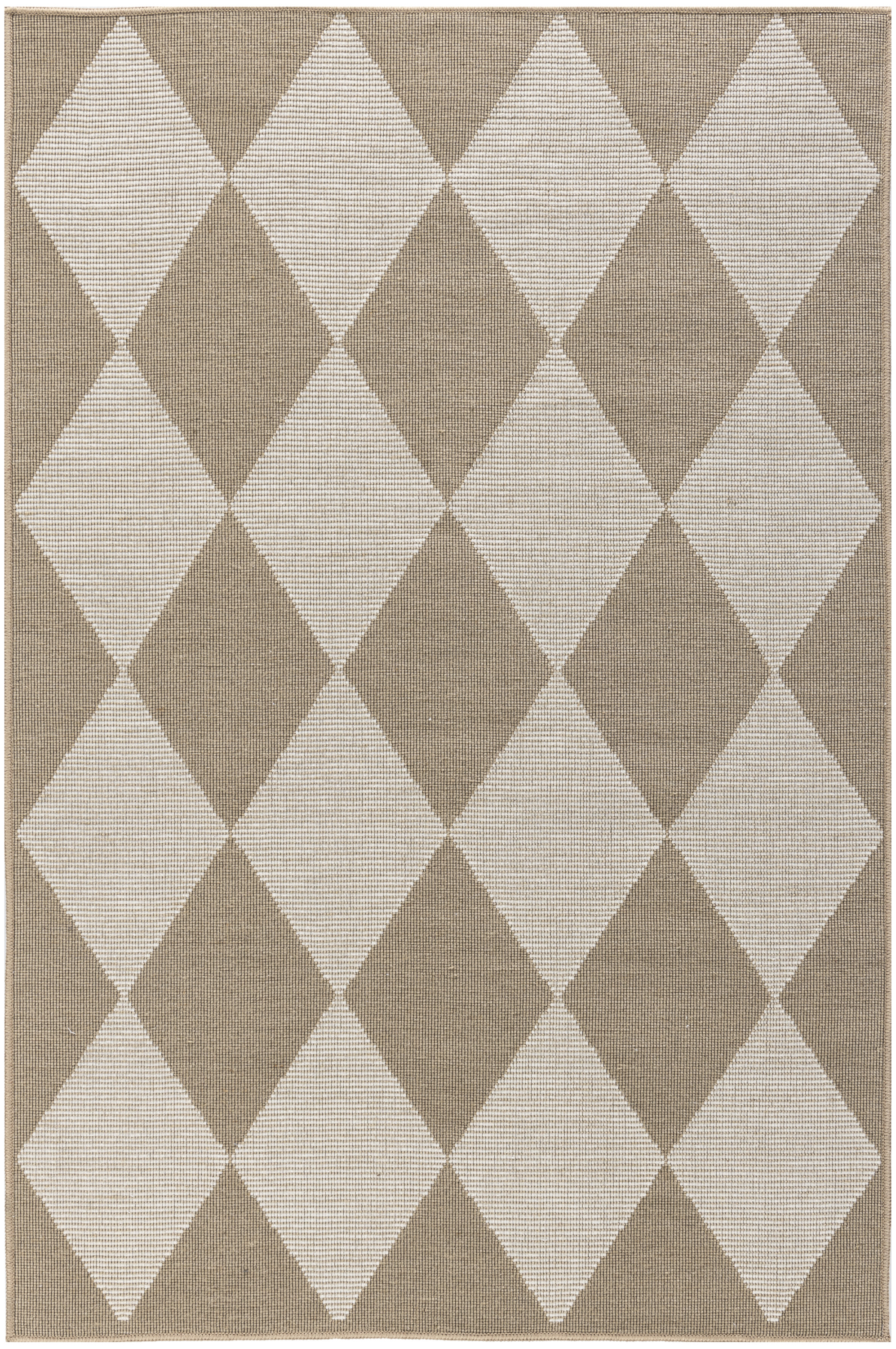 Nourison Washable Modern Jute 3'11" x 5'11" Natural Ivory Modern Indoor Rug