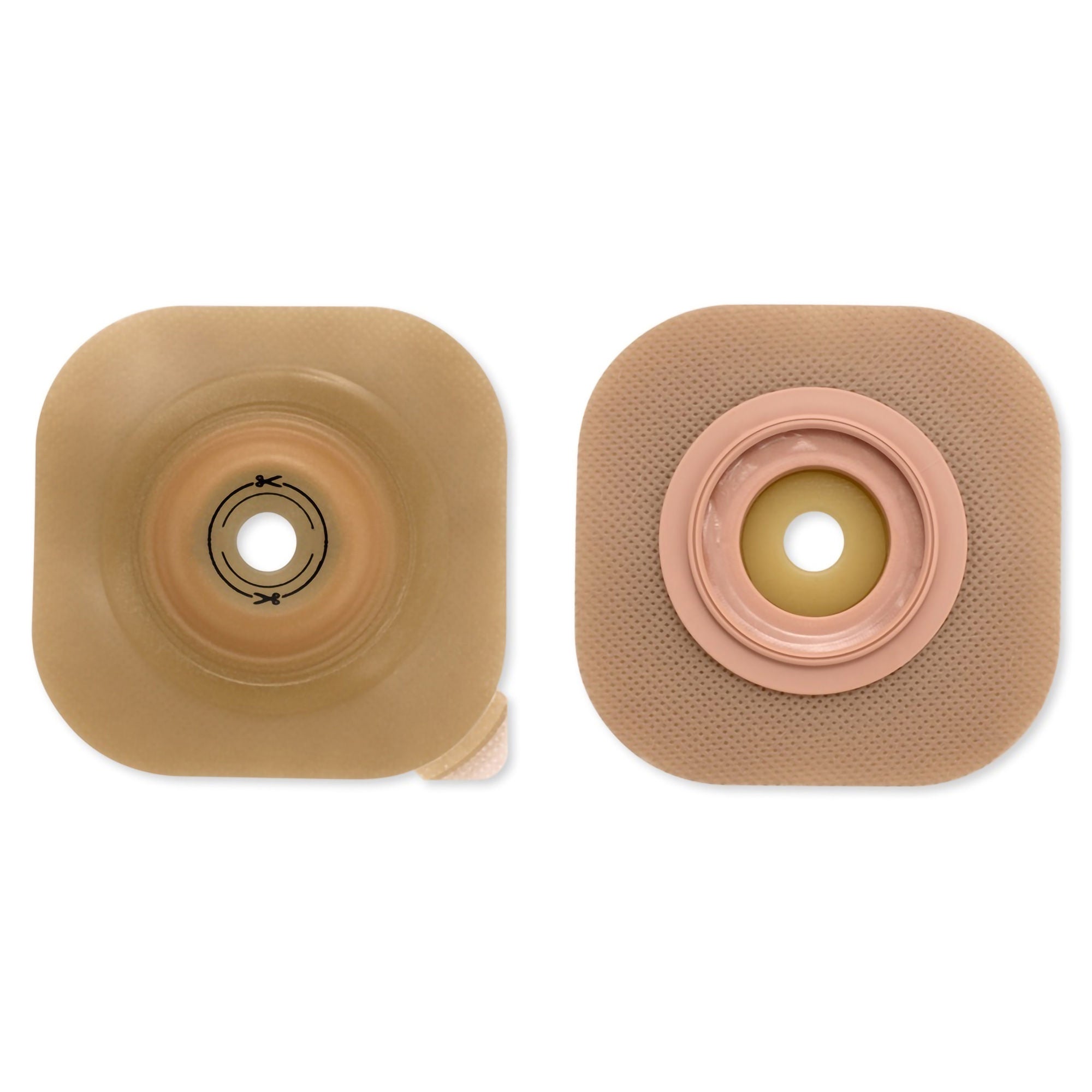New Image™ Convex CeraPlus™ Skin Barrier, Up to 38 mm Opening, 57 mm Flange, Red