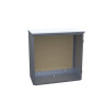 Telephone Cabinet Network Cabinet Aluminum 32 in. H 32 in. W 15 in. D Clear Single Door Enclosures