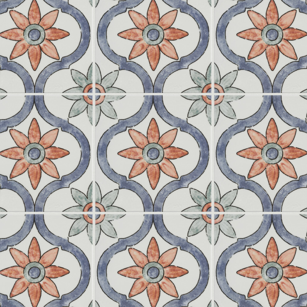 Bourges Arco 7.88x7.88 Square Ceramic Wall Only Digital Pattern