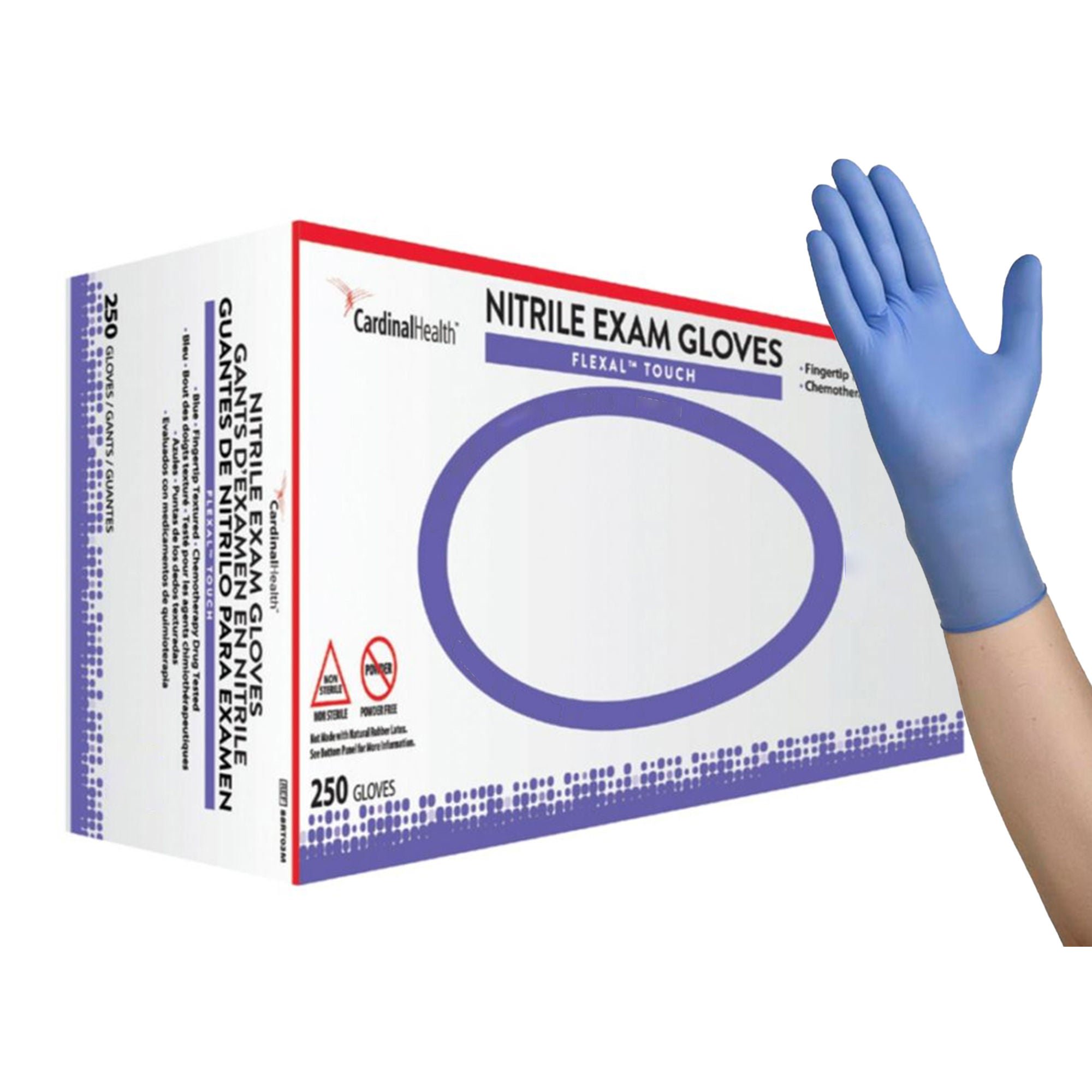 Flexal™ Touch Nitrile Exam Glove, Medium, Blue
