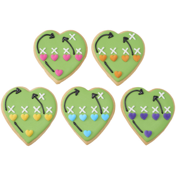 Rainbow Heart Charms Assortment Dec-Ons® Decorations