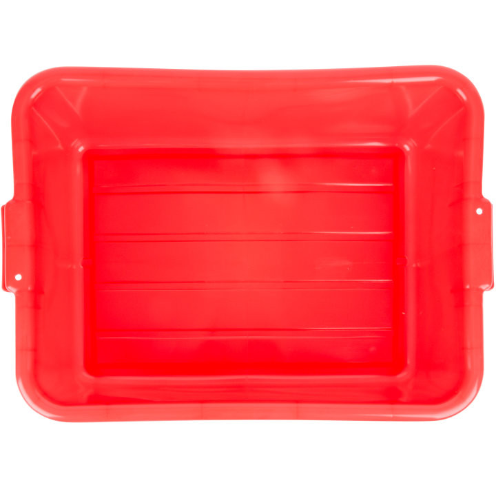 7-inch-deep Traex® Color Mate bulk-packed food storage boxes in red