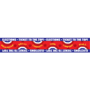 Ticket to the Top - Presidential Elections Bulletin Board Borders, 32 Feet