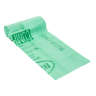 Bio Bag Liners, LLDPE, 16.9"x17.7", 3gal, 0.64mil, Green, Can Liners
