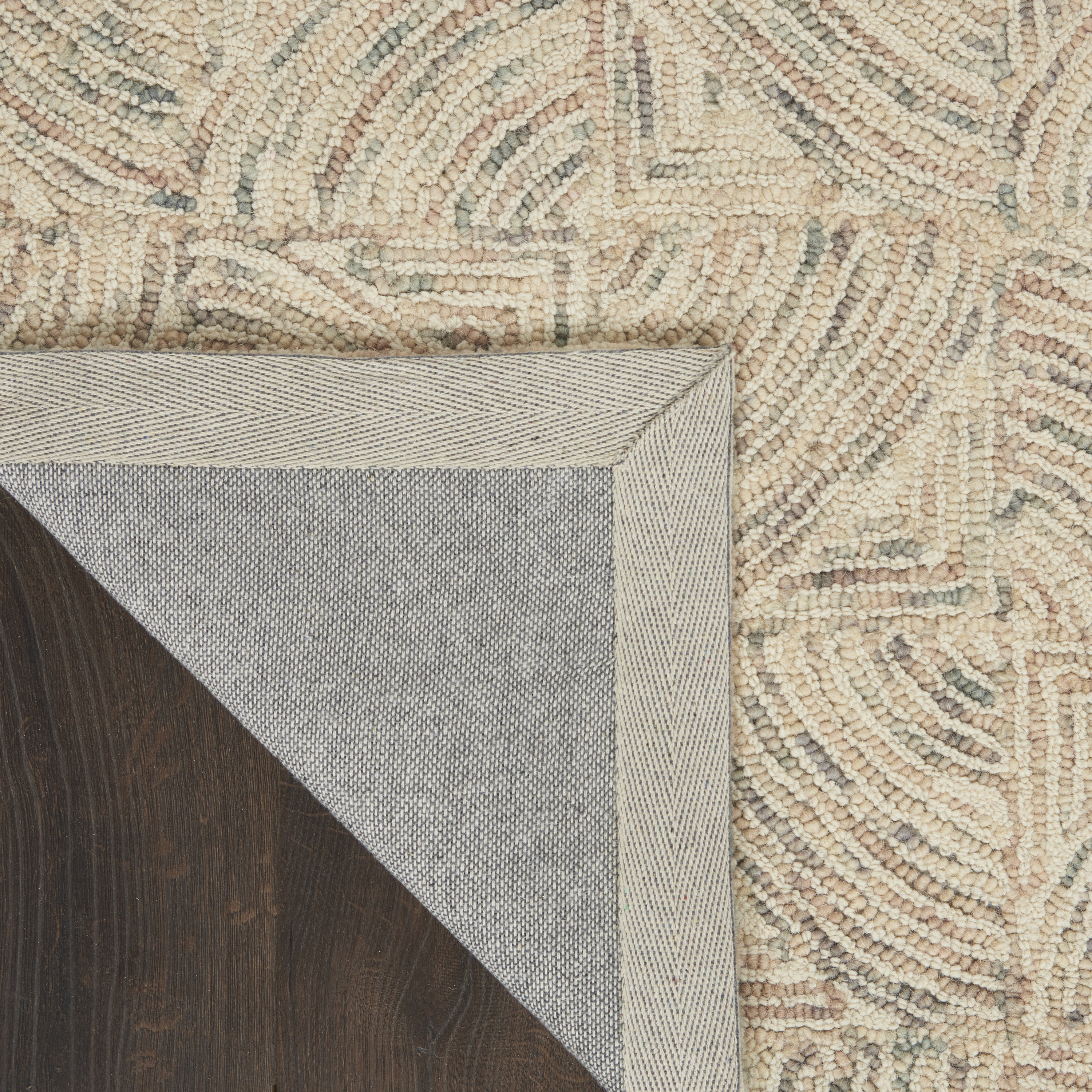 Nourison Interlock 3'9" x 5'9" Ivory Multicolor Modern Indoor Rug