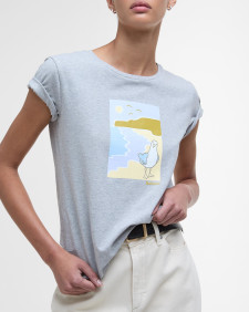 Merseyside Graphic T-Shirt Light Grey Marl