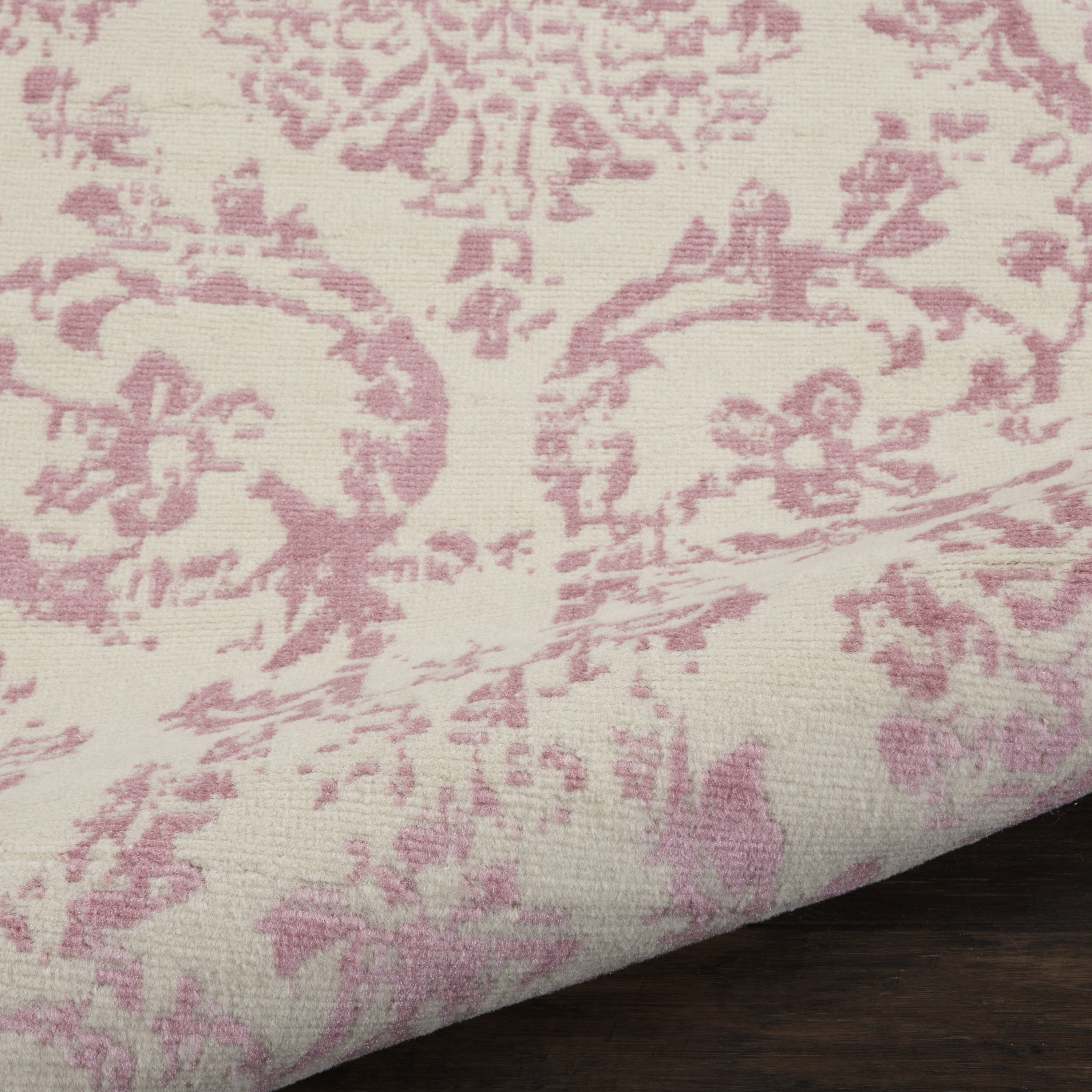 Nourison Jubilant 2' x 6' Ivory Pink Vintage Indoor Rug