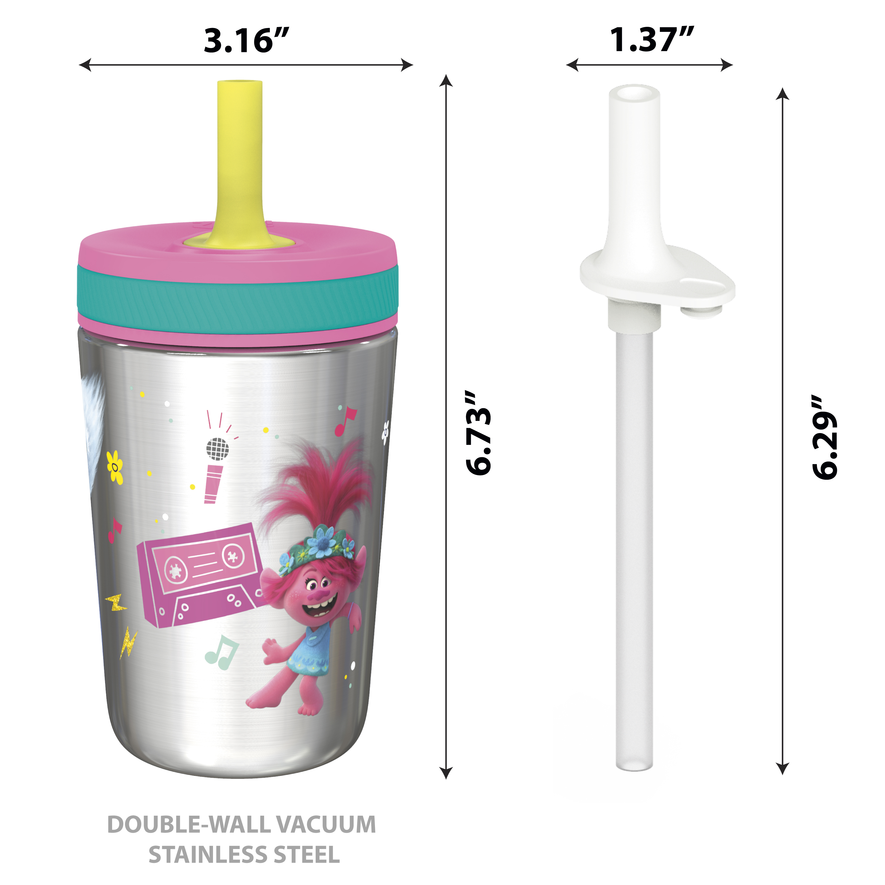 Trolls 2 Movie 15 ounce Plastic Tumbler, Poppy and Friends, 3-piece set slideshow image 13 Trolls 2 Movie 15 ounce Plastic Tumbler, Poppy and Friends, 3-piece set slideshow image 13