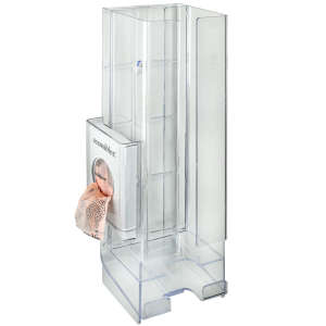 Hospeco, Comfort Plus Courtesy Dispenser with Scensibles Personal Disposal Bag refill pack, Clear