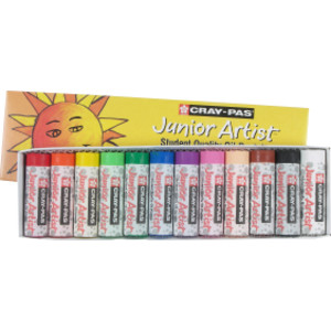 Cray-Pas Junior Artist, Chubbies, Assorted Colors, 12-Piece Set