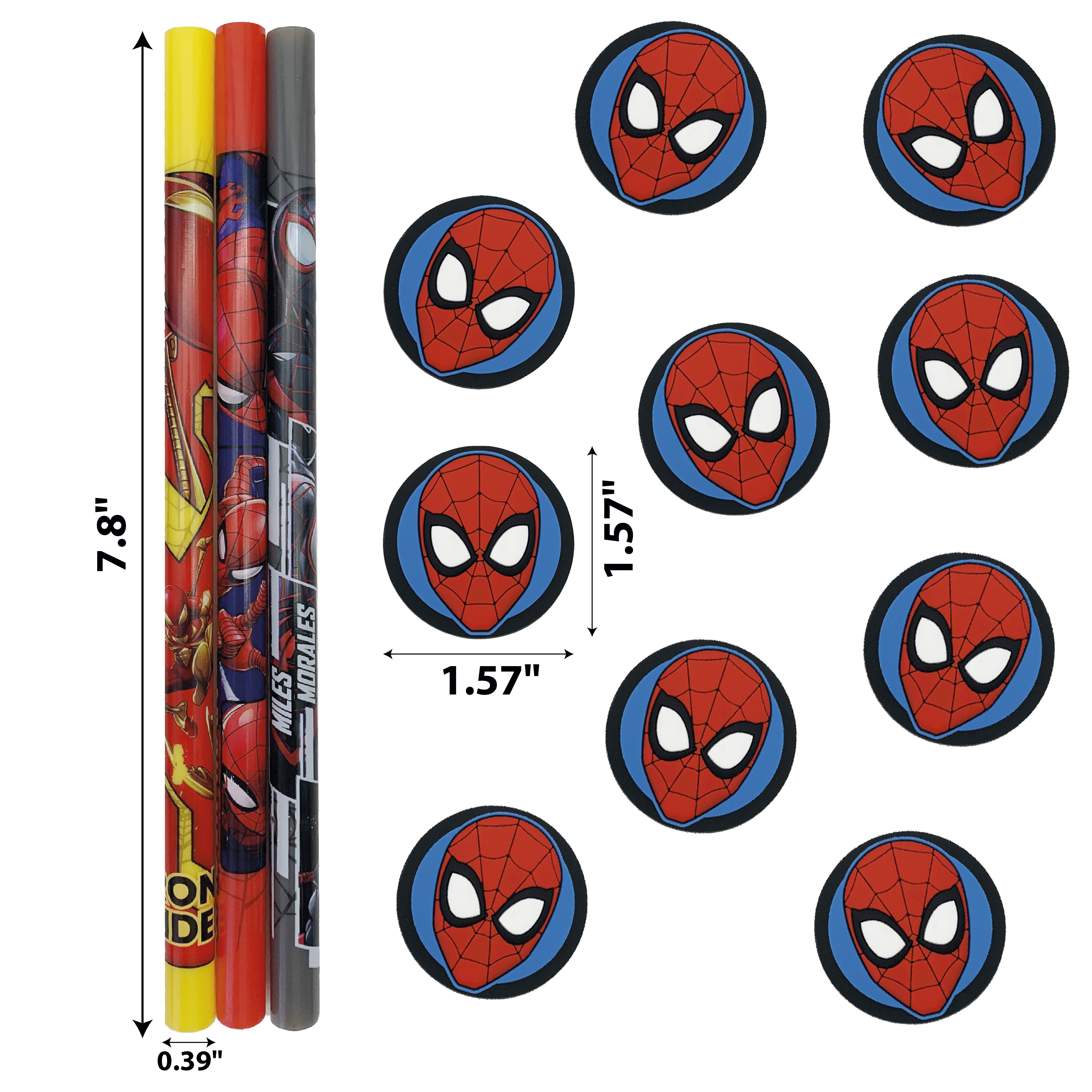 Marvel Comics Reusable Straws and Medallions, Spider-Man slideshow image 5