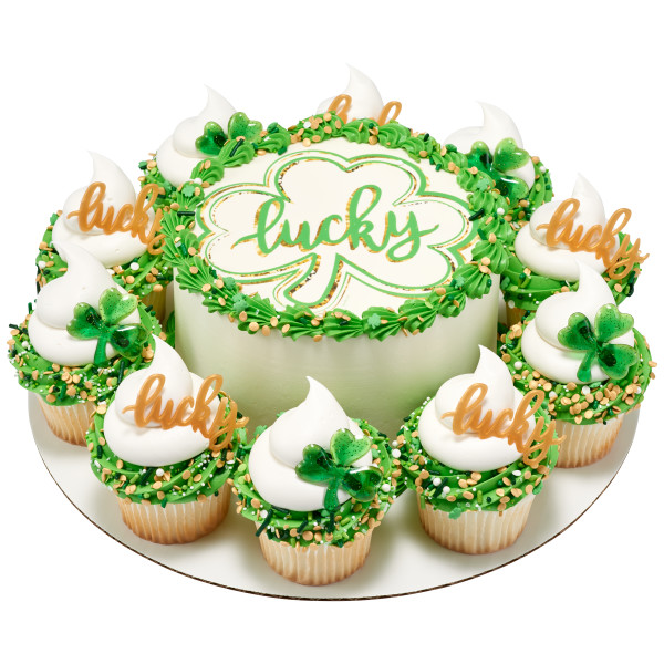 Gold Lucky Cupcake Layon