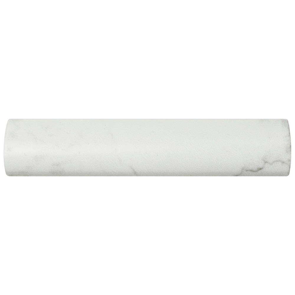 Classico Carrara Matte Pencil Bullnose 1.25x6 Rectangle Ceramic Wall Only Digital Pattern