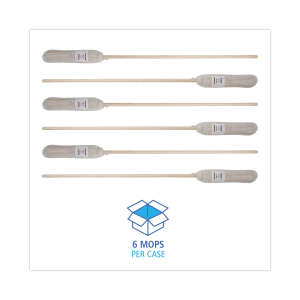 Boardwalk, Deck Cotton Cut-End Wet Mop Head with 1" Headband, #24, White