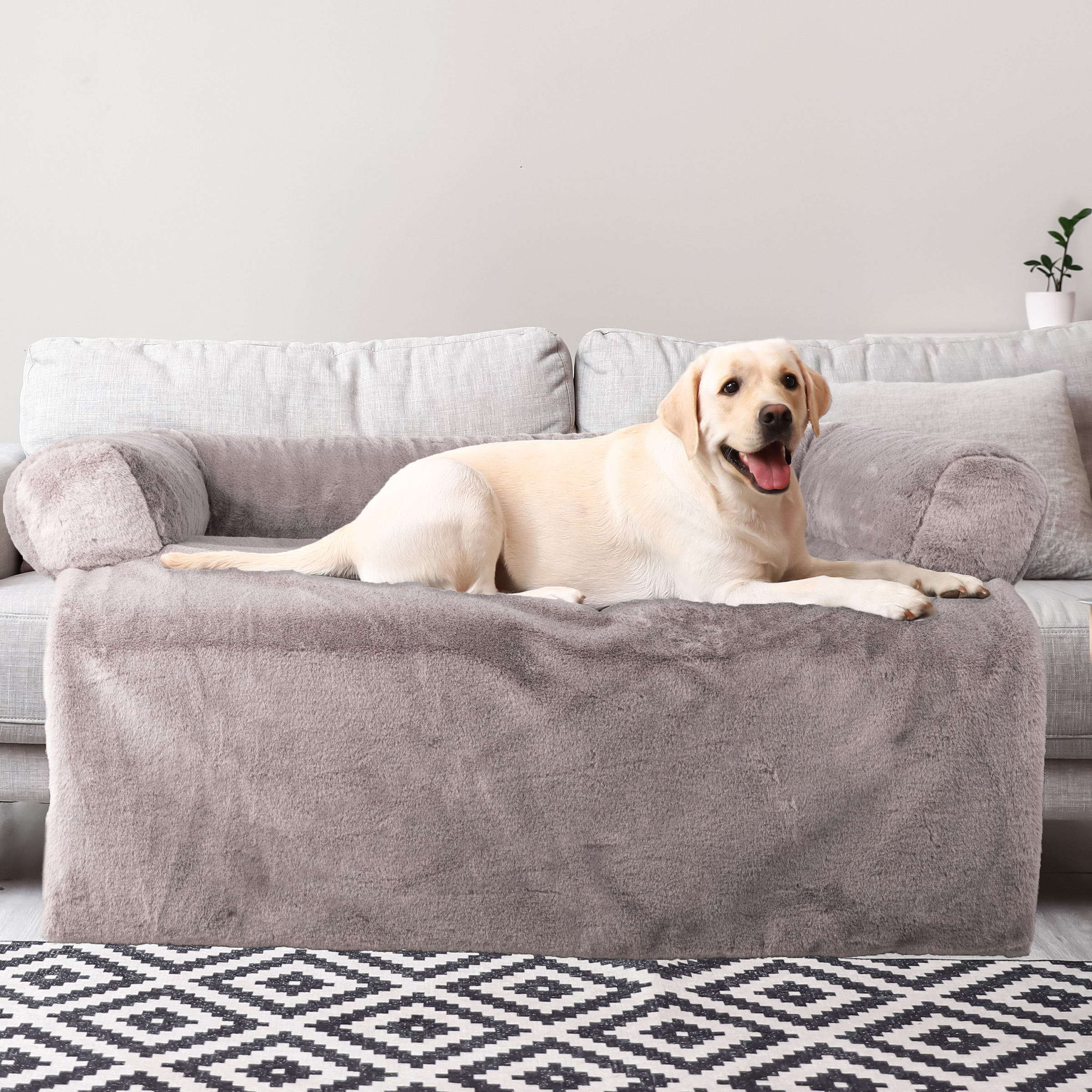 PETMAKER 36in Dog Bed, Couch Covers for Dog Cats, Pet Bed for Medium Pets